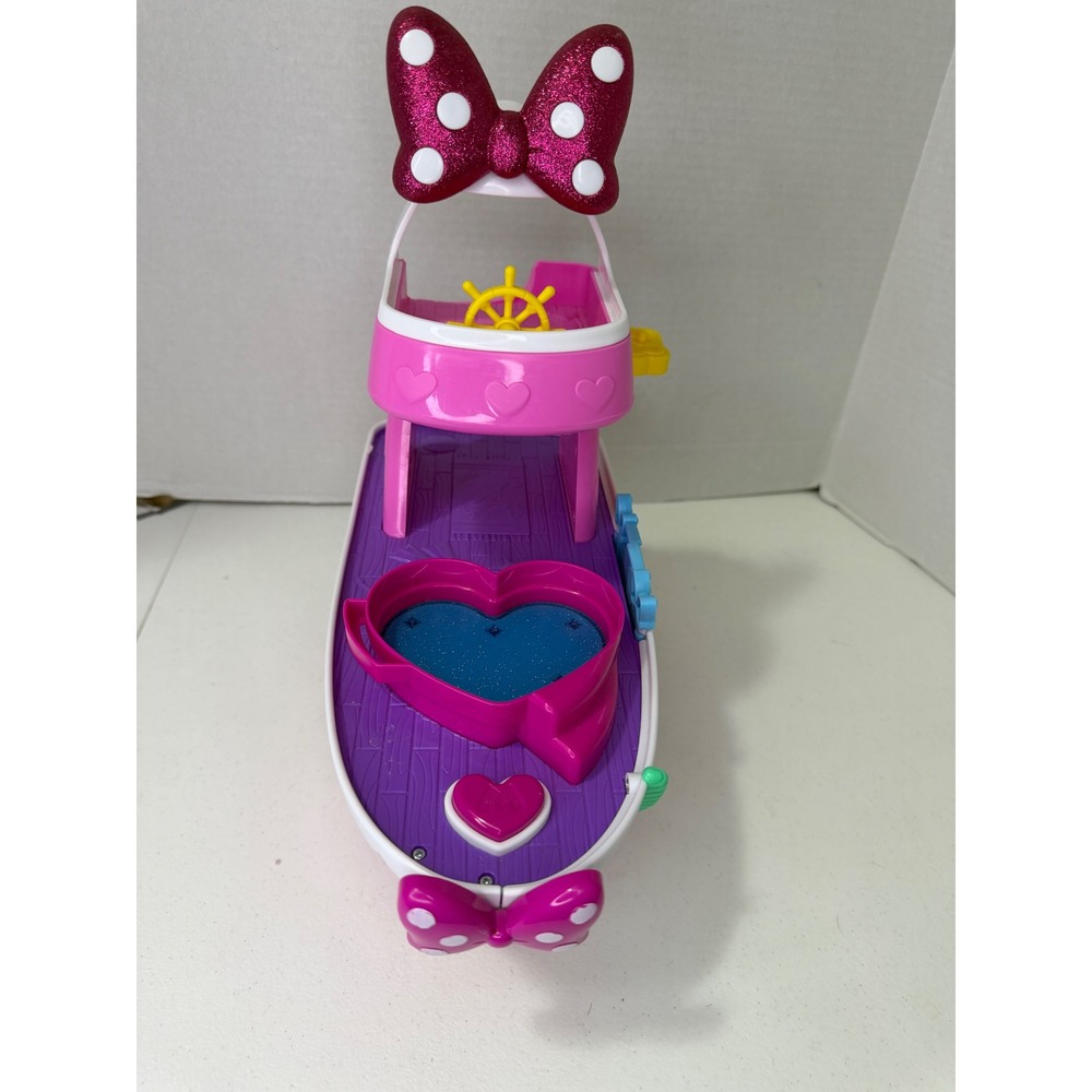 Disney Junior Minnie Mouse Bowdazzling Yacht Boat Sounds And Lights Boat Only - Picture 6 of 10